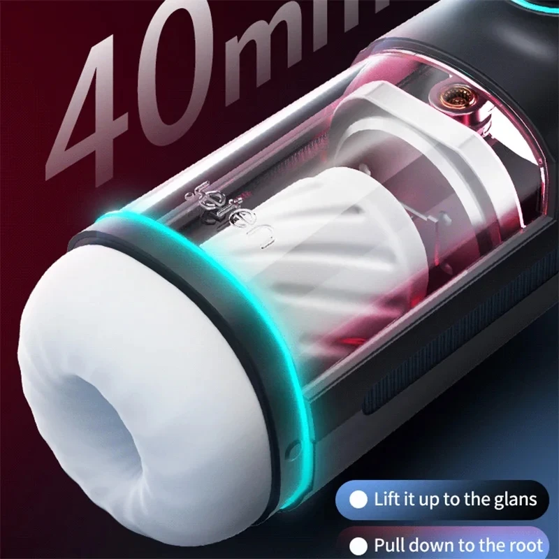 Male Masturbation Cup Automatic Telescopic Heating Sex Toy For Men