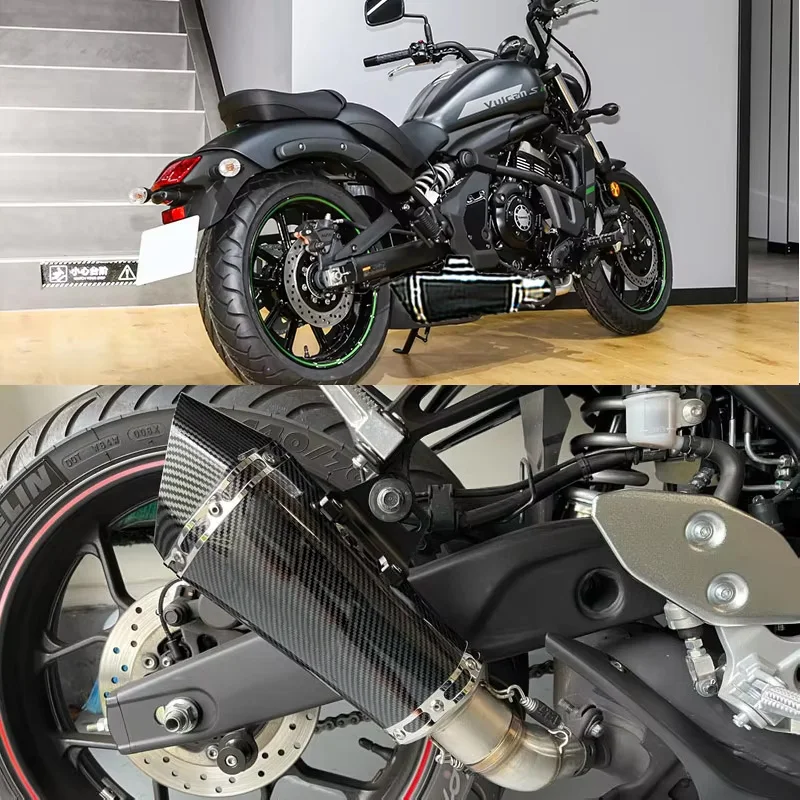 Motorcycle Exhaust Pipe Muffler Modified for Kawasaki Vulcan S