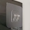 10PCS Transparent Hanging Shelf Hooks Wall Storage Rack Fixing Patch Strong Self-Adhesive Snap For Kitchen Bathroom Gadgets 5