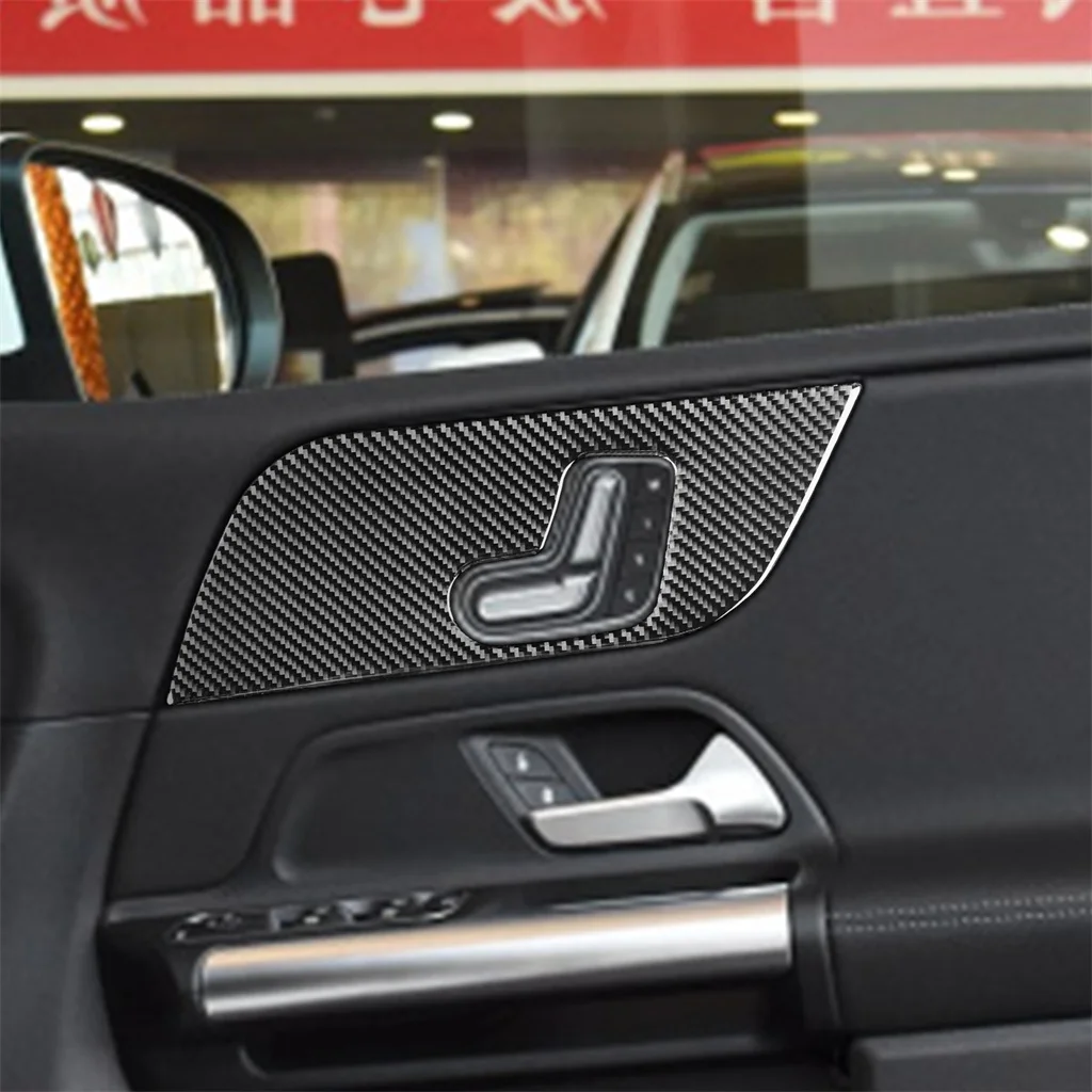 

Fit For Mercedes Benz B Class 2019 Carbon Fiber Front Door Panel Cover Trim Sticker Right Driving