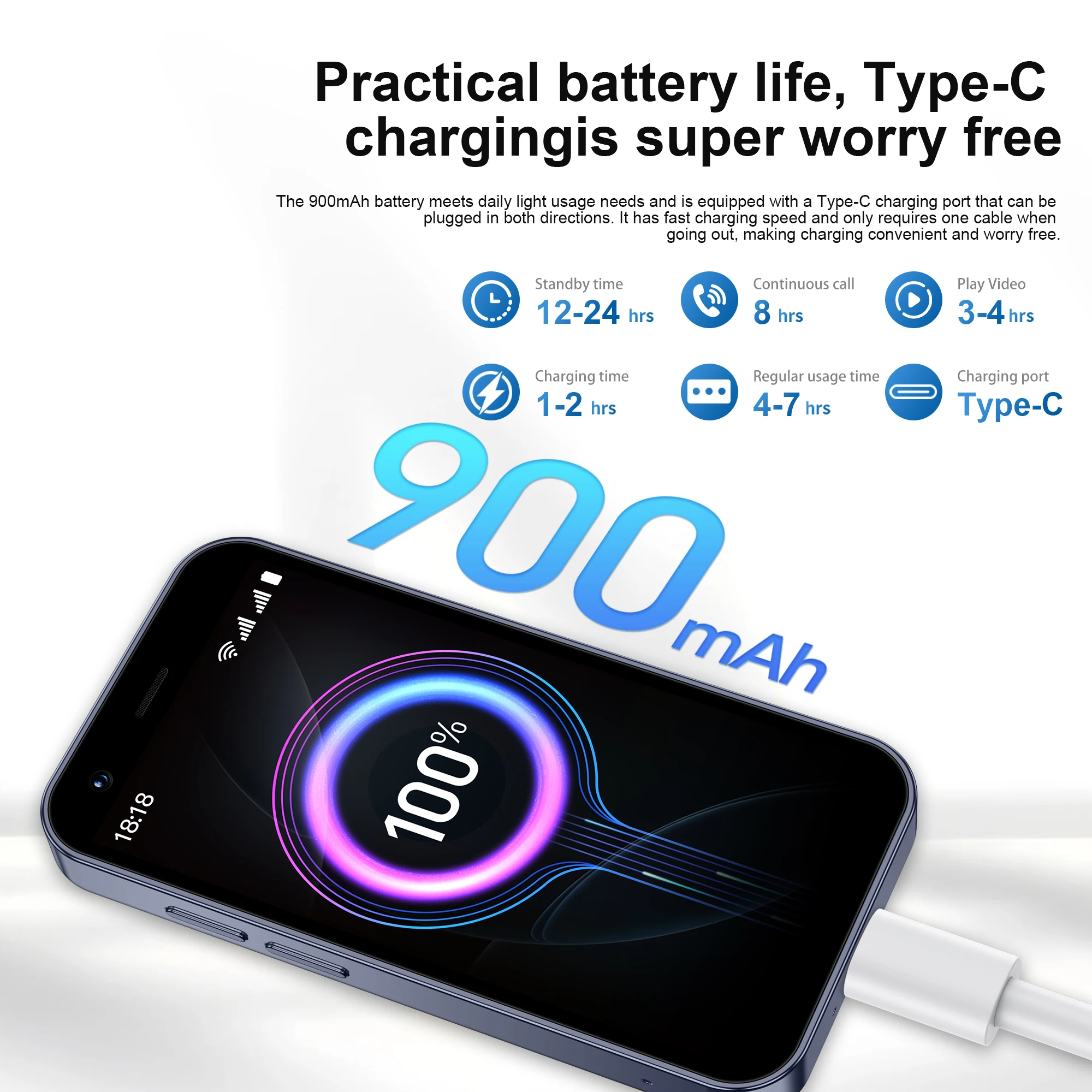 SERVO 18SE MINI Cute Android Smartphone 3G WCDMA Android OS Dual SIM Card Play Store Face Unlock Hotspot 3.0" Small Smart Phones