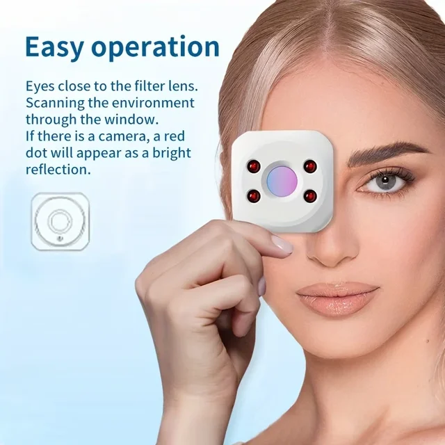 Camera Detector for Hidden Camera Portable Hidden Lens Detect Finder for Hotel Anti-Peeping Security Protection Candid Detector 3