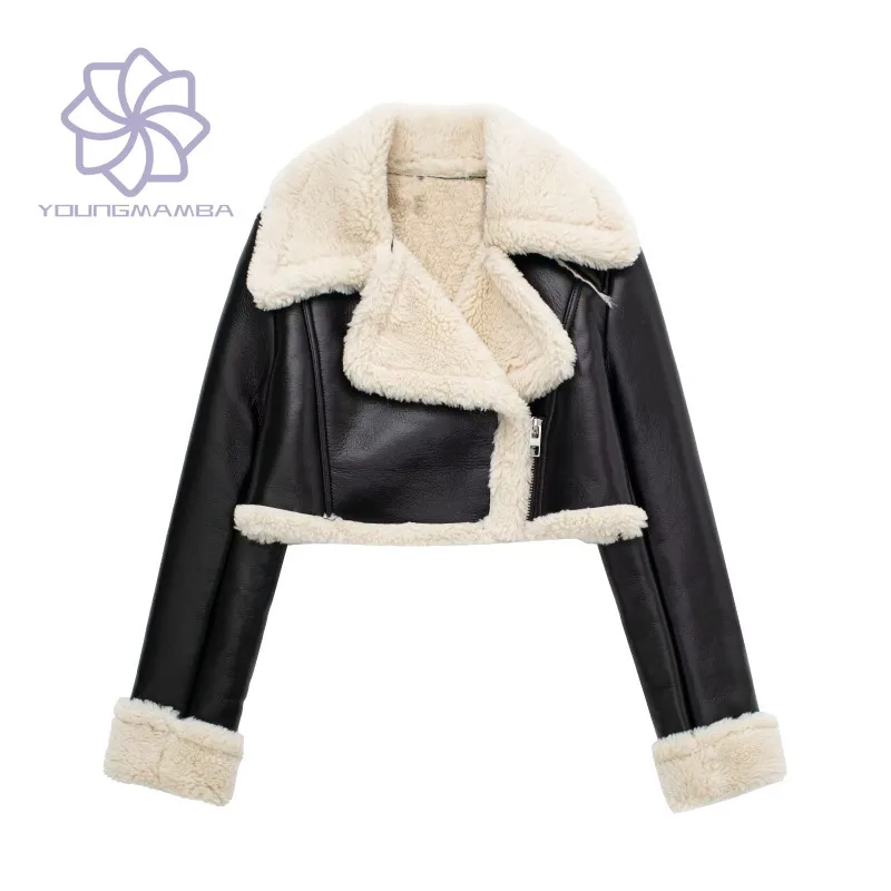 

American Style Women's Short Jackets Long Sleeve Solid Casual Double-sided Coats Women Fashion Loose Outerwear Tops