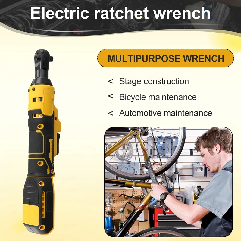 Electric Ratchet Wrench 220N.M Cordless Driver 3/8Inch Impact Removal Screw Nut Power Tools For Dewalt 18V 20V Battery 6