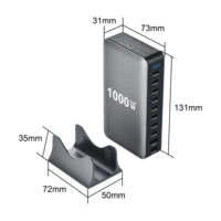 1000W GaN Fast Charging Station for iPhone Samsung For Xiaomi Huawei 10-Port Fast Desktop Charger PD3.1 USB Type C Dropshipping - Image 6