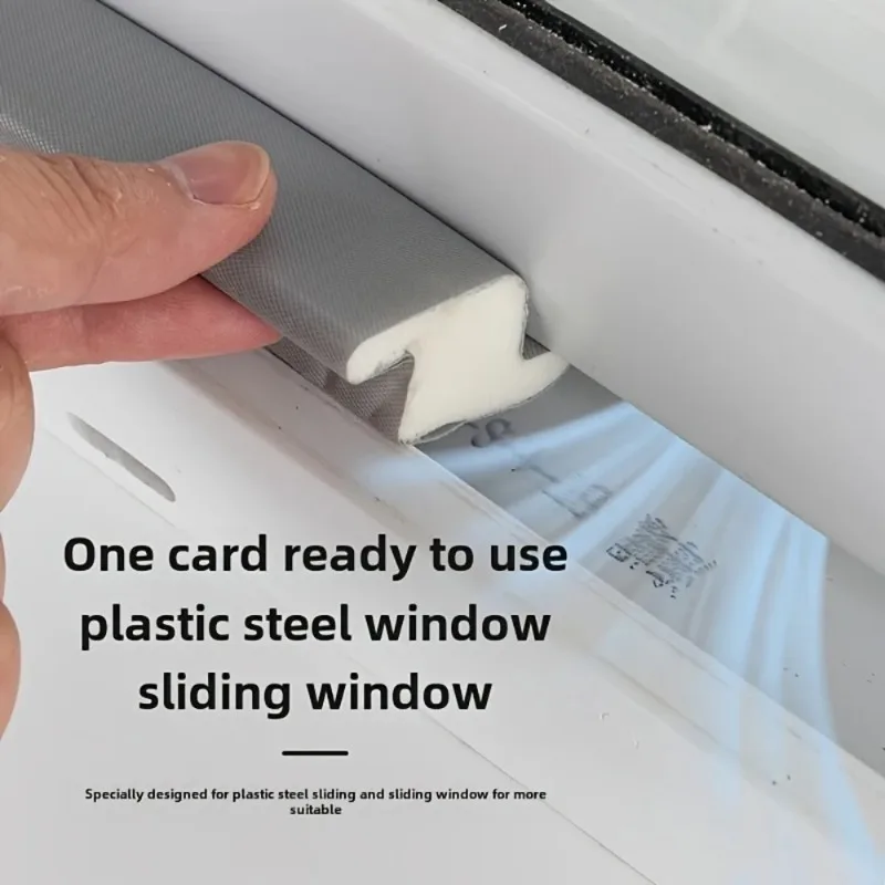 TPU Seal Strip Set for Sliding Windows and Door Windproof Waterproof Soundproof Dustproof Outer Inner Middle Gap Door Bottom