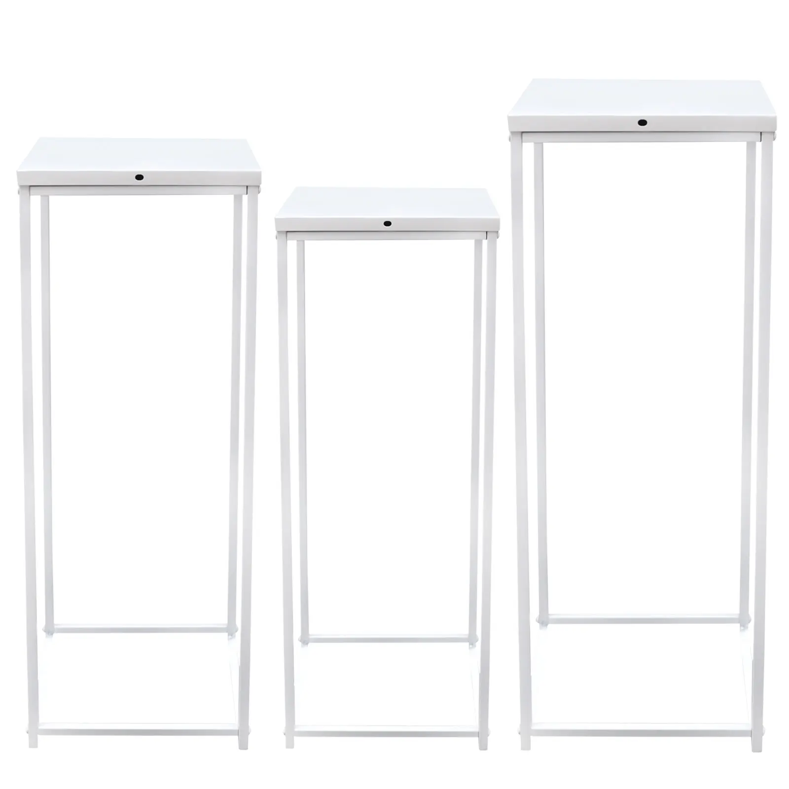 Plant Stand Set of 3 Metal Stand 22*22*61cm/26*26*66cm/30*30*71cm Wedding Decoration