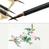 3/4Pcs Wolves Hair Brush Chinese Calligraphy Pen Hook Line Paint Brush Chinese Calligraphy Brush Art Oil Painting Drawing Brush 1