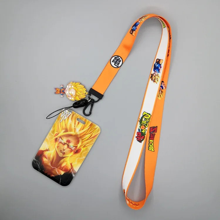 Dragon Ball Colored Campus ID Lanyard Clip Card Sleeve Anime Figure Son  Goku Vegeta IV Piccolo PC Hard Shell Children's Toy Gift - AliExpress