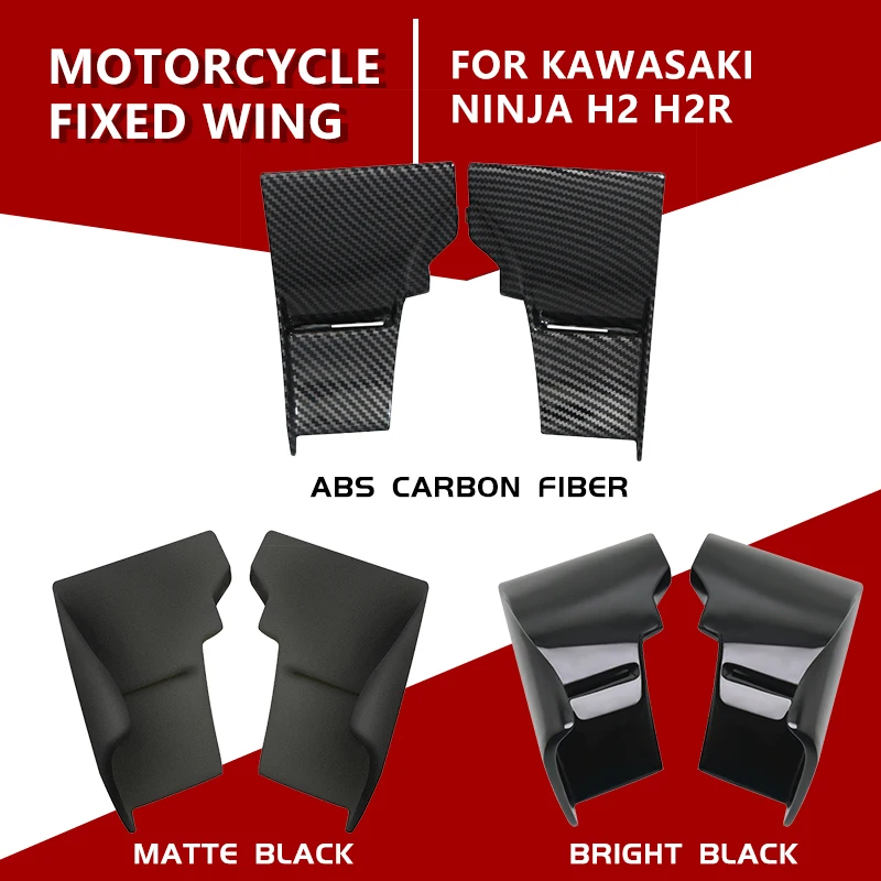 

ABS Winglet Deflector for Kawasaki Ninja H2 H2R Fixed Wind Wing Air Deflector