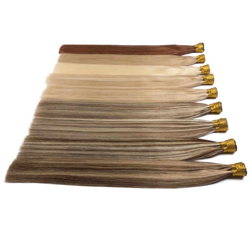 Straight Brazilian Remy I Tip Human Hair Extensions Pre Bonded Keratin Capsules Smoothing Fusion Human Hair 12-26inch 40/50g