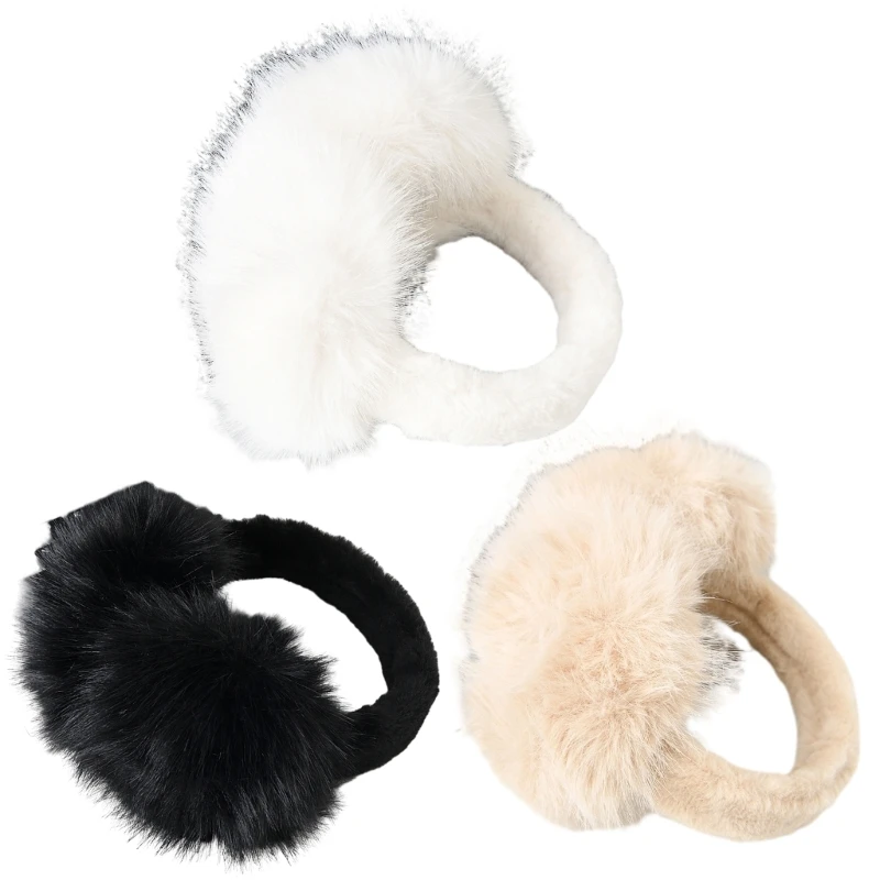 

Furry Ear Warmers Snowboarding Fleecy Ear Muffs Cold Weather Insulated Outdoor for Women and Children of All Ages