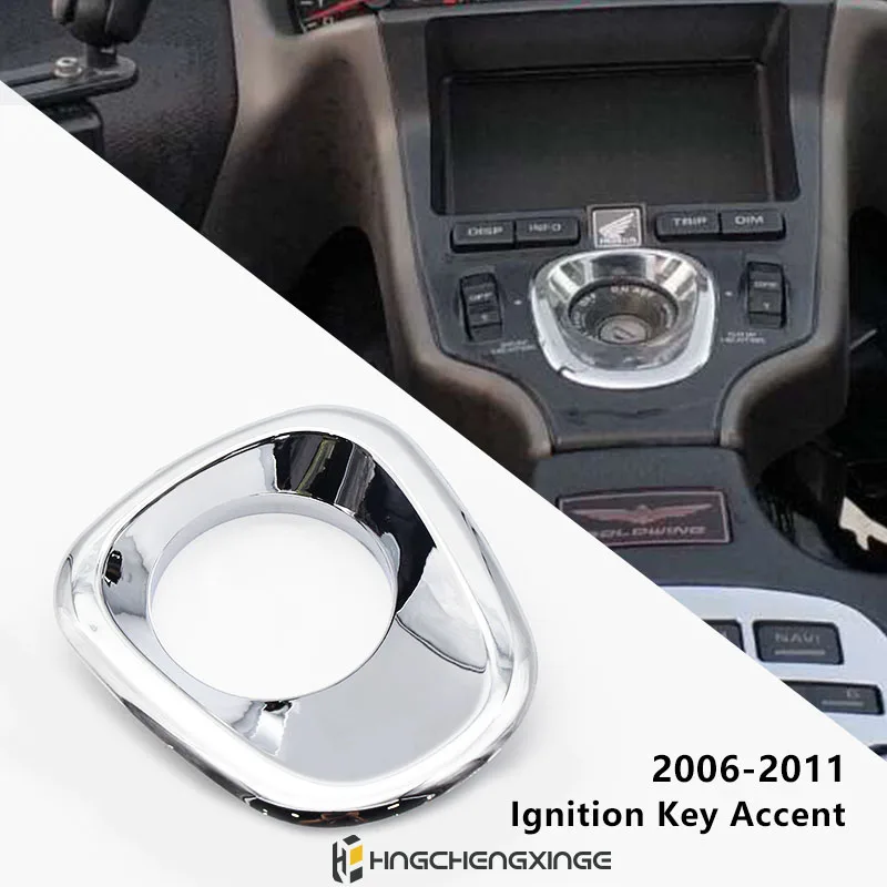 Motorcycle Accessories Cromo indicador borde acento funda etiqueta Honda Goldwing GL1800 2001-2011 ABS de pl&aacute;stico cromado piezas modificadas