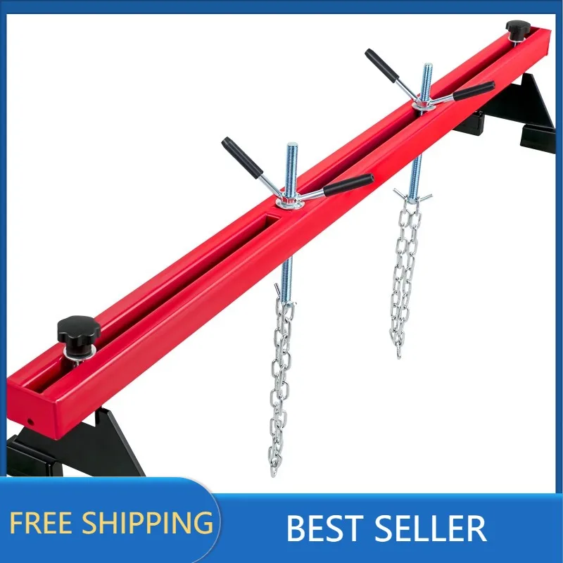 

Engine Support Bar 1100 lbs. Capacity Engine Transverse Bar Engine Hoist 2 Point Lift Holder Hoist Dual Hooks, Engine Hoist