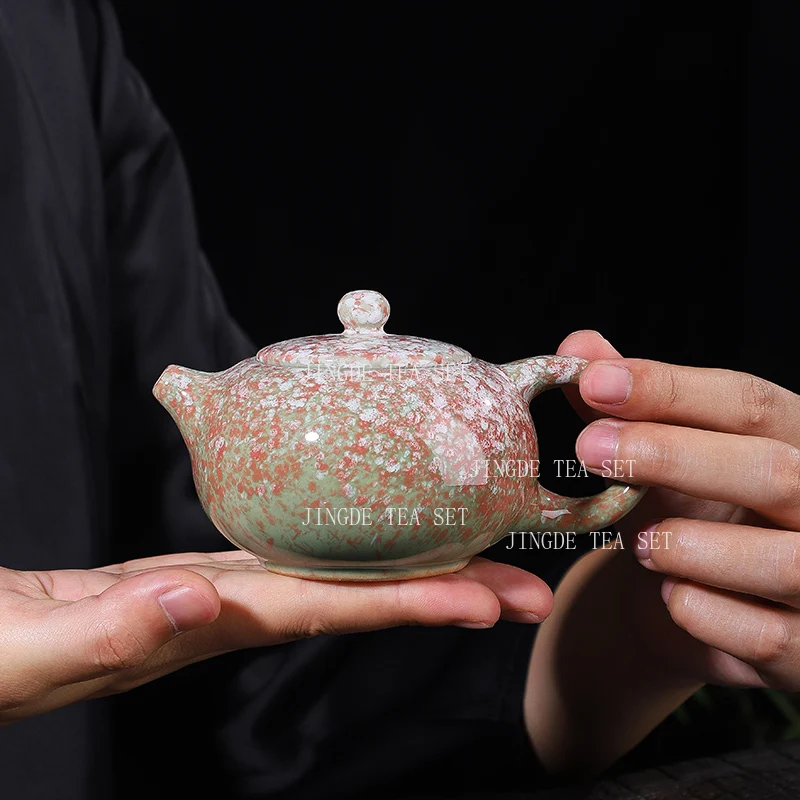 200ml Kiln Transformed Into A Single Tea Pot Household Chinese Style Tea Maker Handmade Ceramic Xishi Pot Drinking Utensils