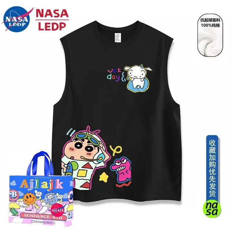 

Kawaii мультфильм жилет Crayon Shin-Chan аниме милый Shin-Chan Летняя мода Удобная майка креативные подарки для девушек