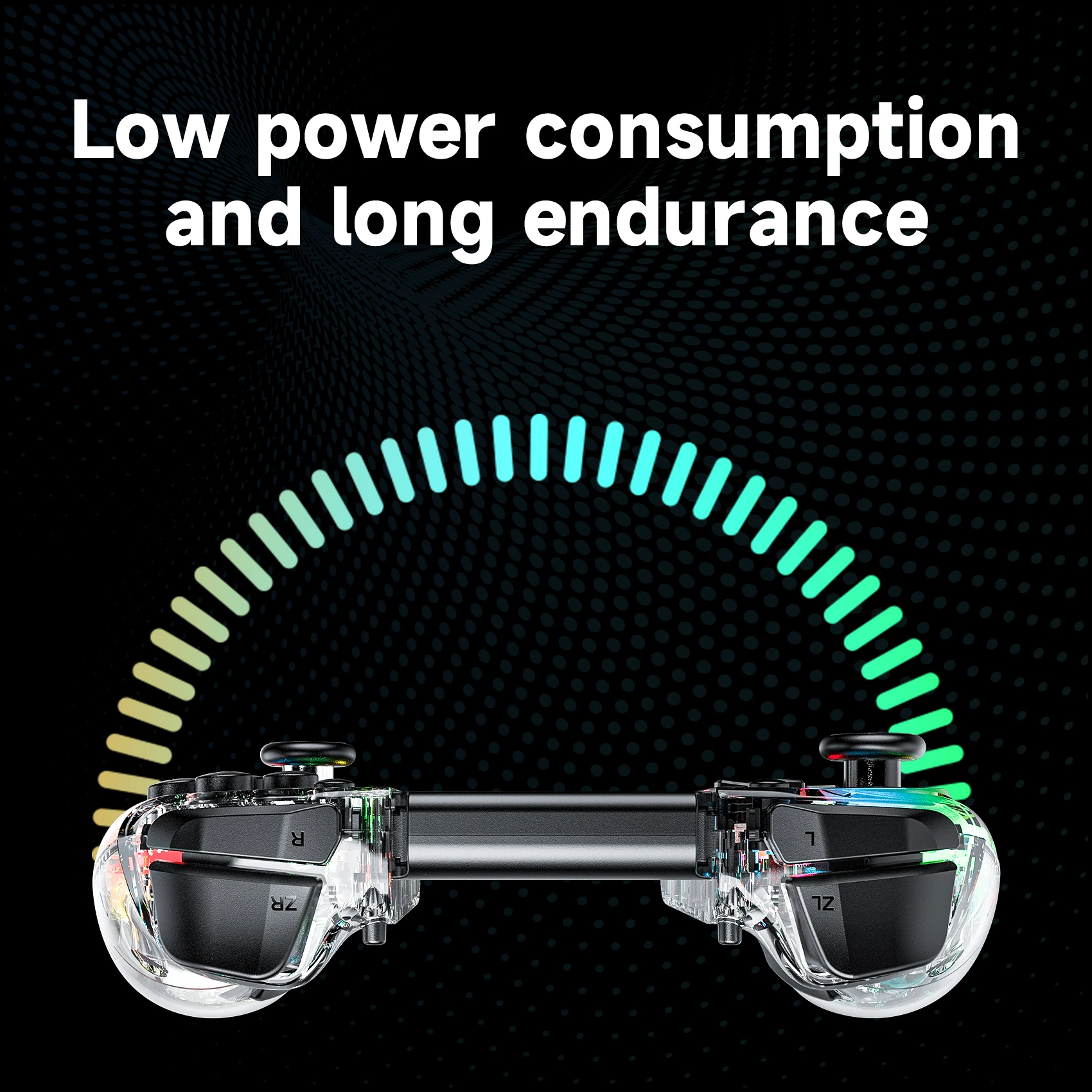 LinYuvo KS40 Joypad For Switch Transparent Automatic wake-up With somatosensory 6axis Compatible For Switch/OLED Joypad