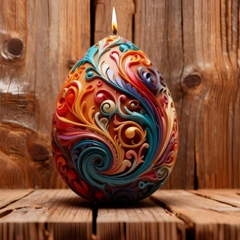 Vintage Egg Candle Mold 1