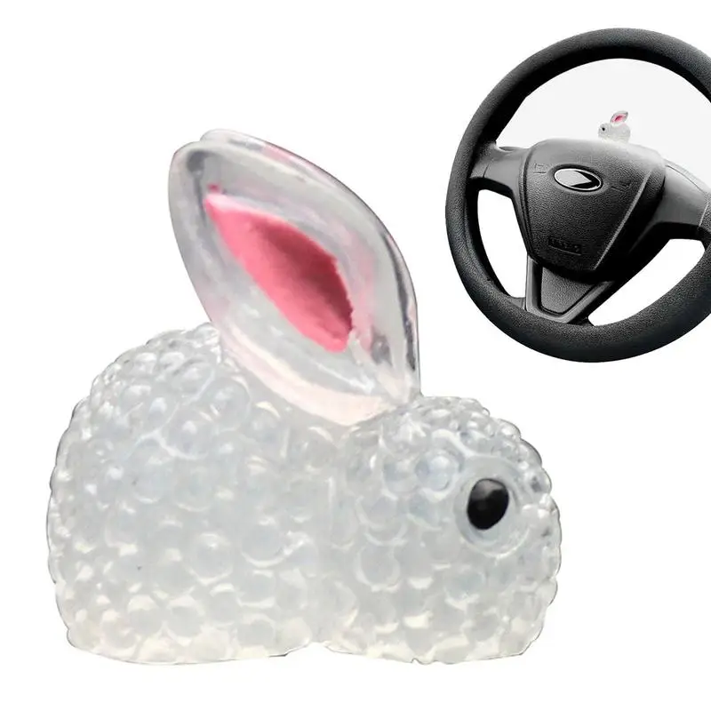 Tiny Resin Bunny Desktop Ornaments Accessori Per Giardino Lovely Creative Bunny Figure Home Ornament Car Decoration Auto