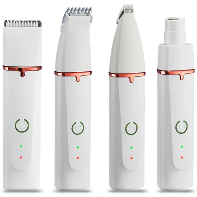Pet Hair Shaver 4 In 1 Small Pets Grooming Clipper Dog Trimmer Cat  Nail Grinder Electric multifunctional Cutter animal