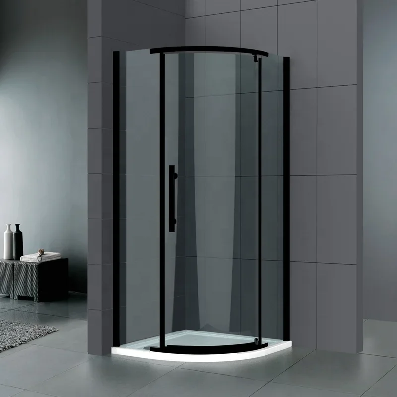 Frameless Sliding Shower Enclosure for Bathroom, Single Shower Door, Obscure Glass, 10 mm 2