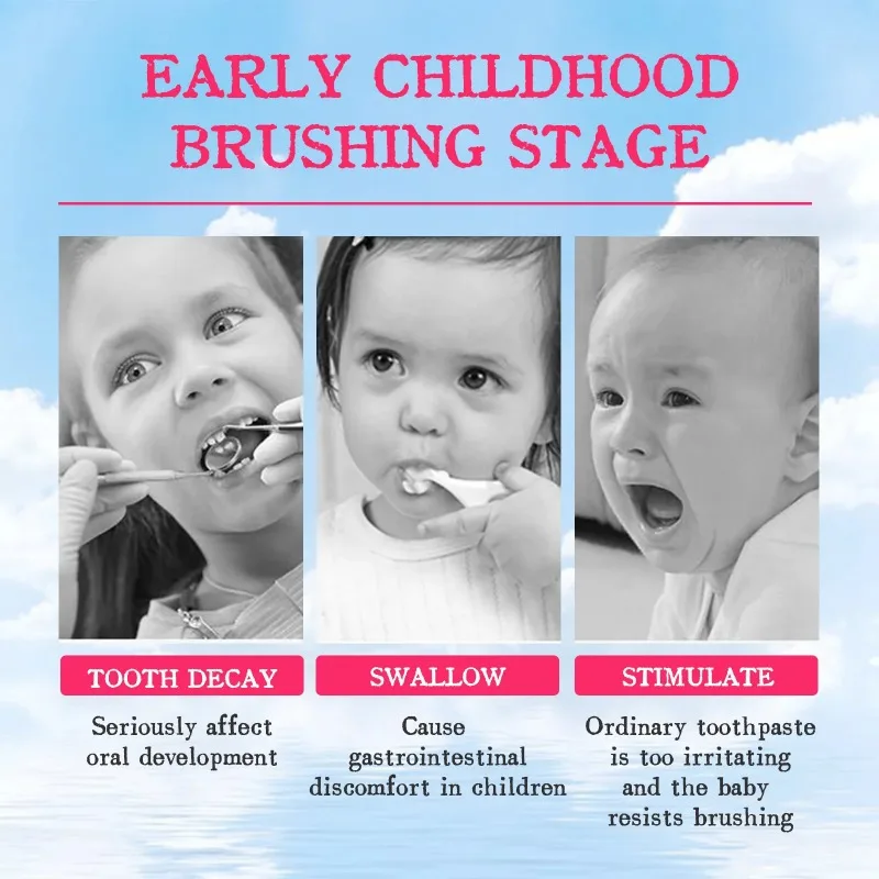 Teeth health product children's toothpaste cavity prevention repair decay dental stain cleansing remove bad breath whitening foam