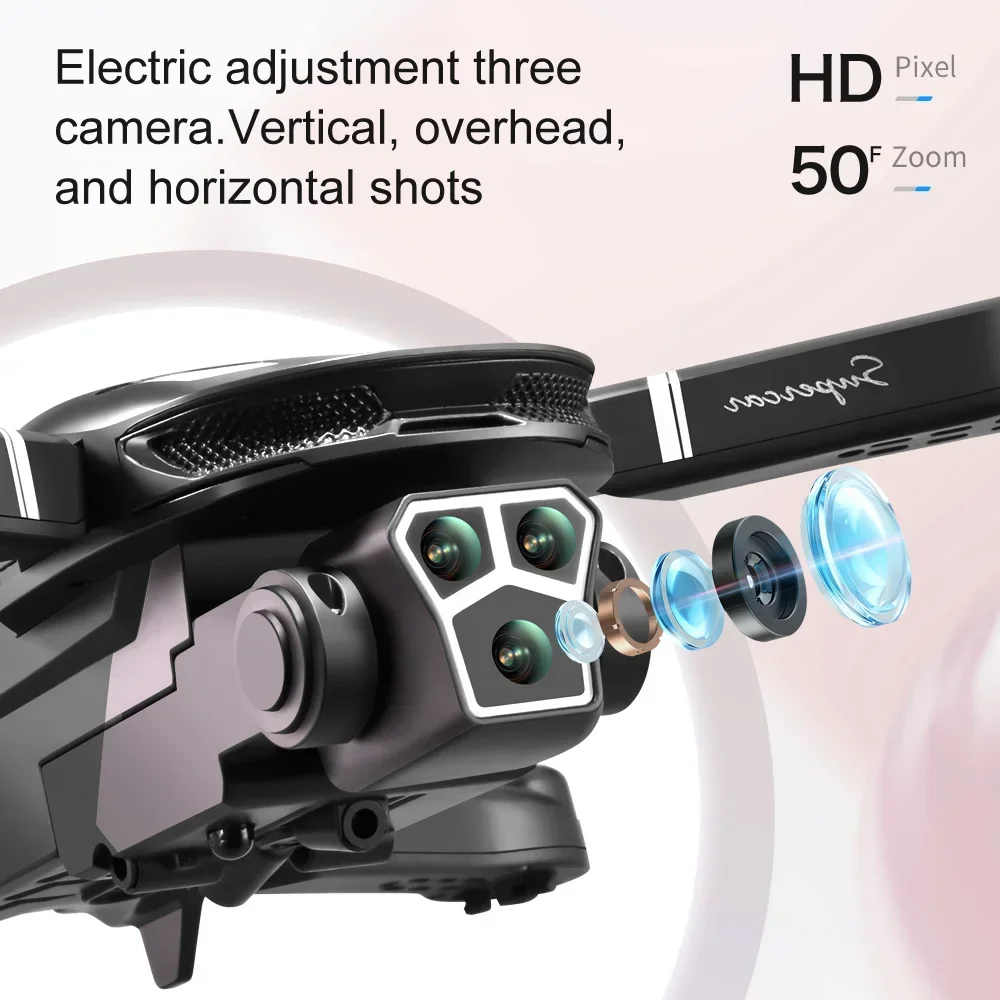 Mijia V68 드론 8K 듀얼 카메라 5G GPS 장애물 회피 드론, 항공 사진 광학 흐름 접이식 쿼드콥터 장난감