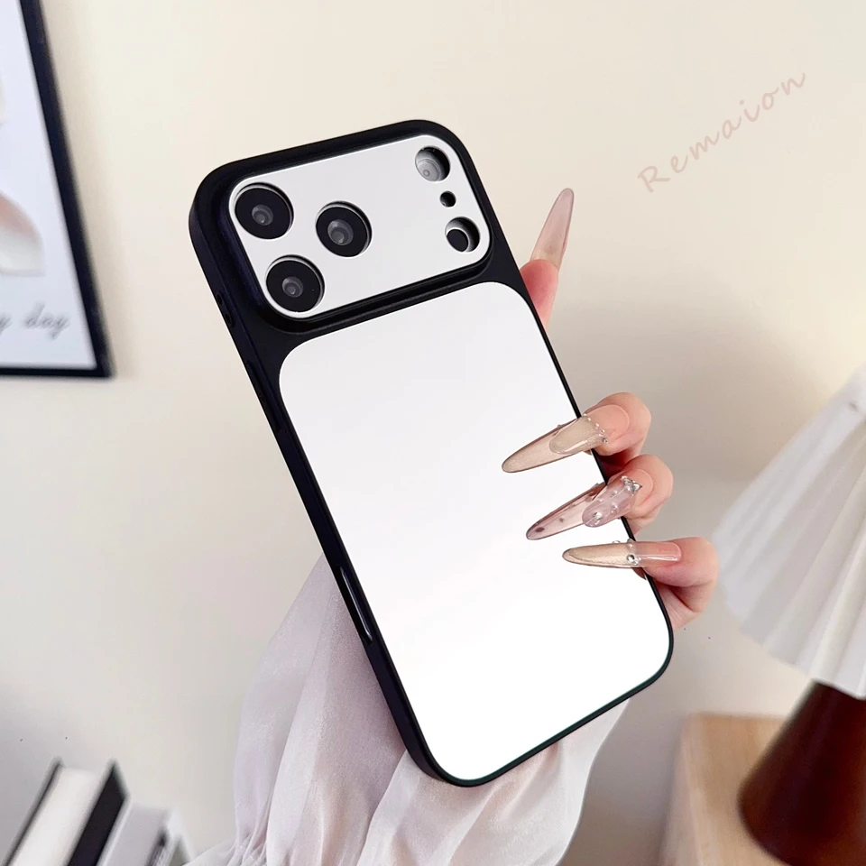 Mirror Big Windows Magnetic Phone Case For Iphone 13 14 15 16 17 Pro Max Official Camera Shockproof Protector_voghion.com