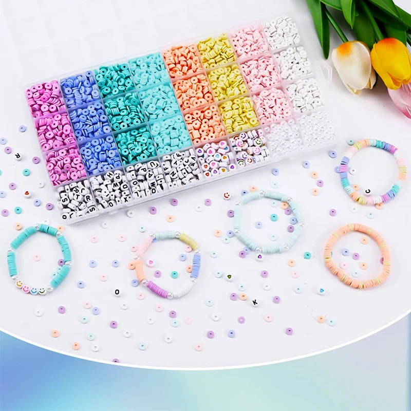 Macaron Polymer Clay Beads Set 4