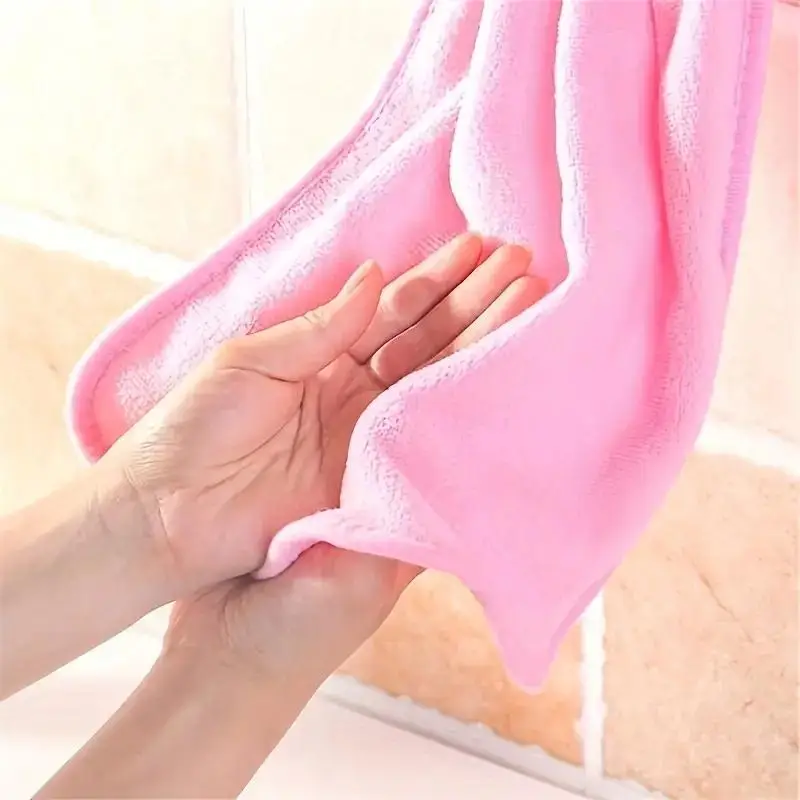 Coral Velvet Bathroom Supplies Towel Kitchen