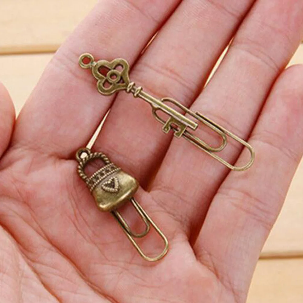 Vintage Key Bookmarks, Clipe de papel para