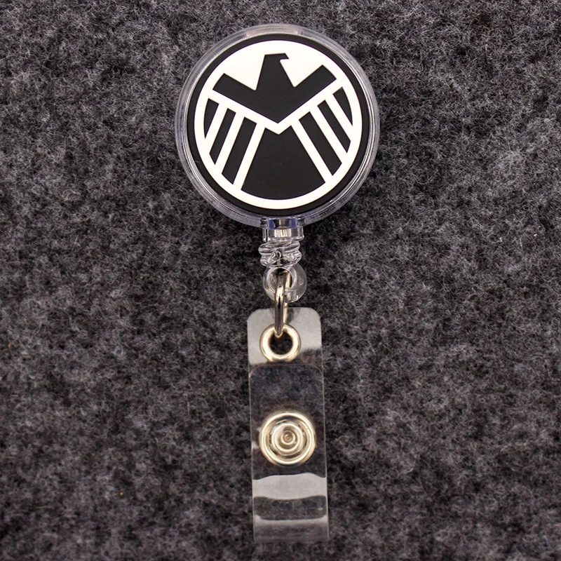 Cartoons Hero Logo Style Badge Reel Nurse Workers Enfermera ID Holder Girl Boy Retractable Name Card Holder Accessory retractable badge reel badge holder retractable id tag retractable id lanyard