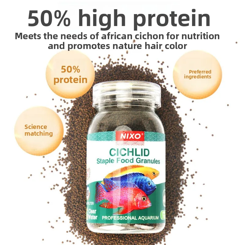 NIXO African Cichlid Food Sinking Expanded Pellets for Mbuna