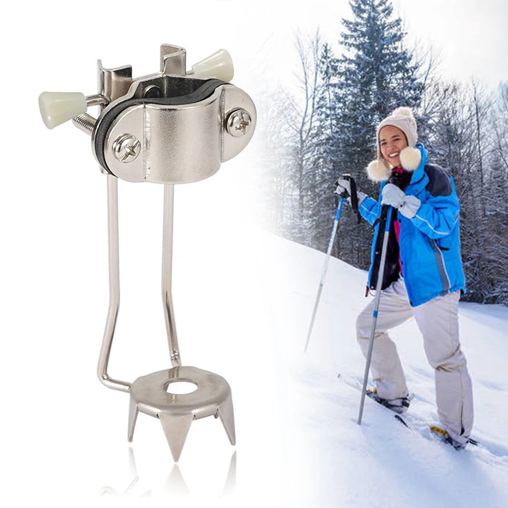 Stainless Steel Trekking Pole Ice Tips for Winter Mountaineering