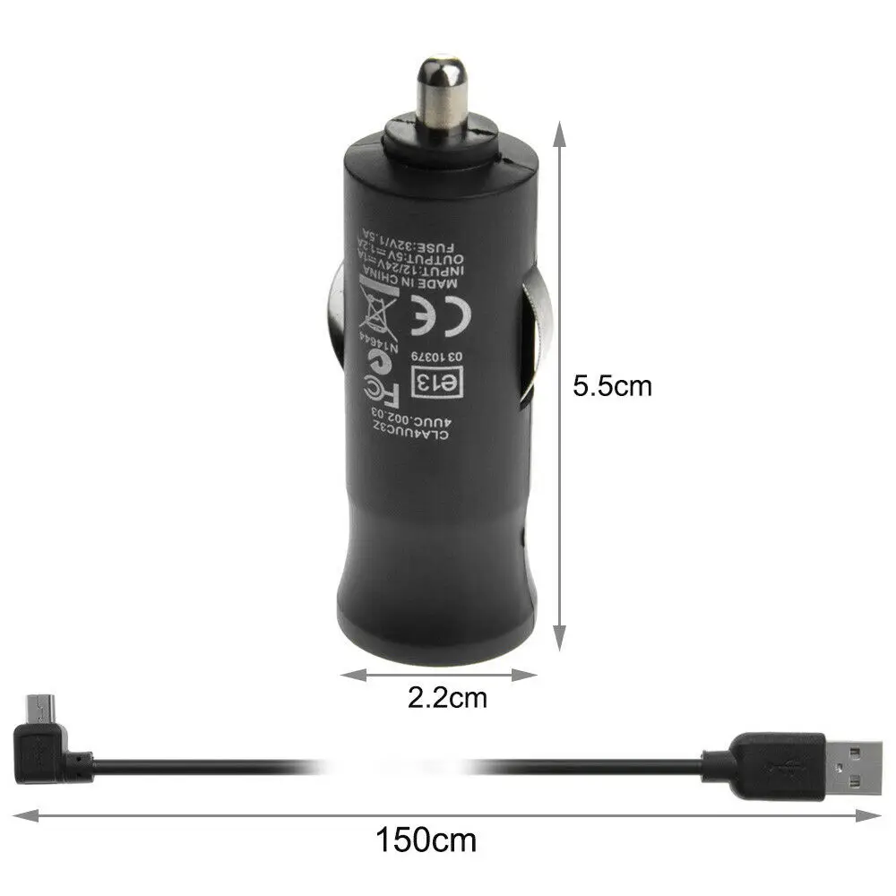 Replacement Car Charger and MINI USB Cable For Tom Tom GO 520 720 920 T 720T 920T 940 950