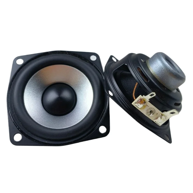 SOTAMIA 2Pcs 2.5 Inch Full Range Speaker 4 Ohm 15W Bluetooth Speaker Amplifier Loudspeaker Rubber Edge Hifi Music Home Theater
