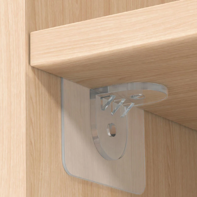 Wardrobe Divider Brackets 4/10pcs Non-Perforated Closet Layering Load Bearing Shelf Partition Fixing Accessories
