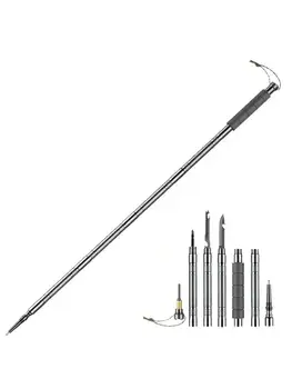7-in-1 Tactical Trekking Walking Stick – Retractable Lightweight Aluminum Outdoor Multitool Hiking Pole 1
