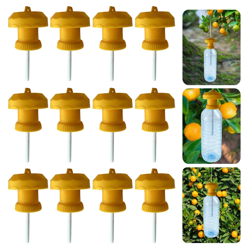 1-20Pcs Fruit Plastic Drosophila Catcher Pest Insect Control Fly Trap Killer Cover For Home Farm Orchard Pest Control Tool