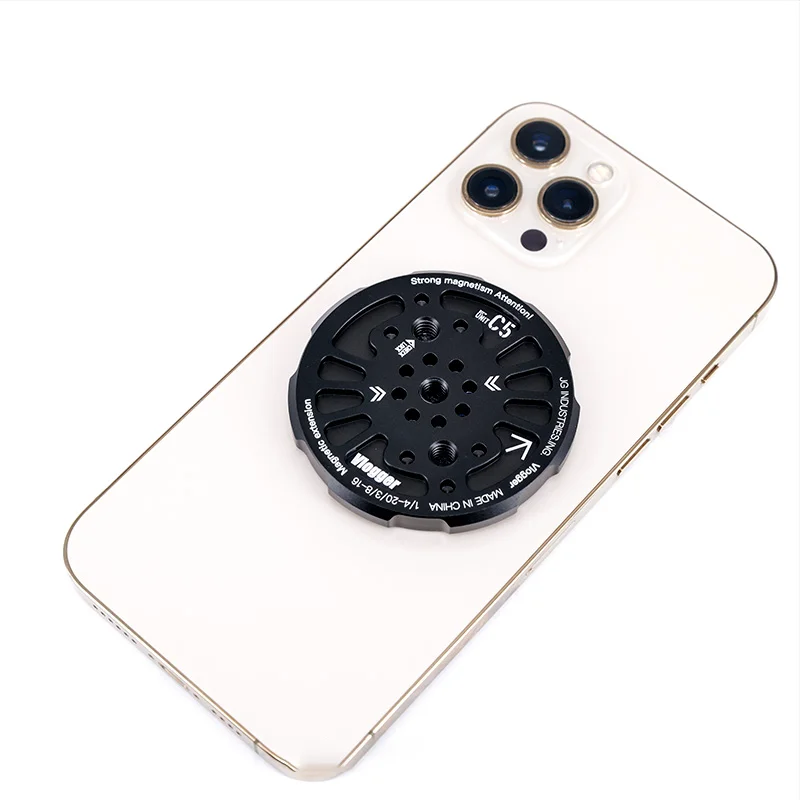 Vlogger-suporte Magnético para Celular com Ballhead 14 Posição Arri para Iphone Magsafe Case Tripé - Image 5