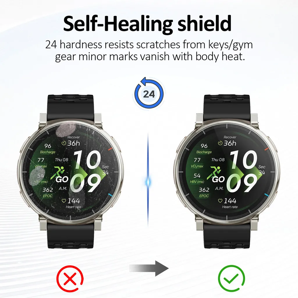 Amazfit Active 2 3 Max HD 투명 안티 스크래치 보호 필름 Active2/3 필름용 3-5Pcs 소프트 TPU 하이드로겔 스크린 보호 필름