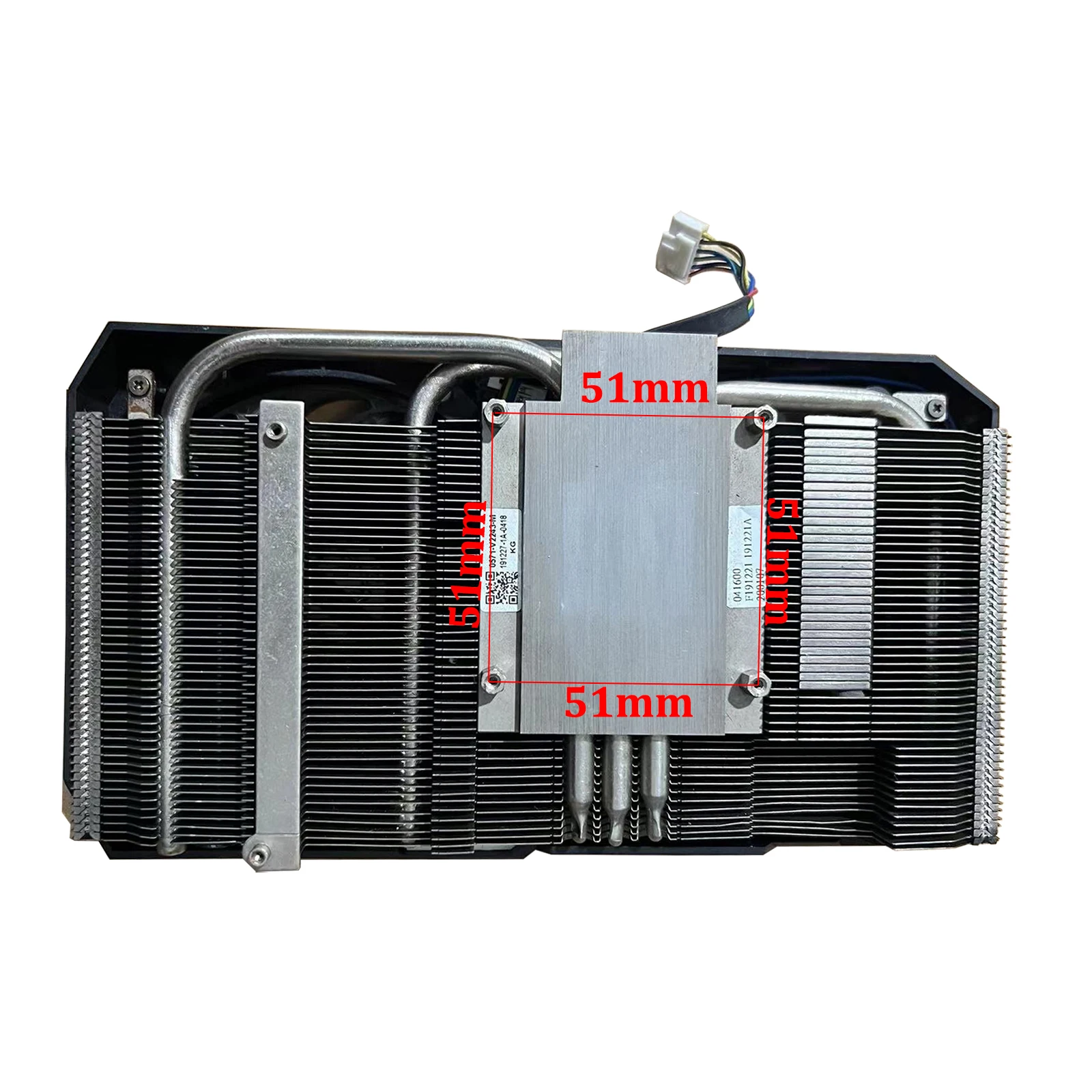 Radiador para Placa Gráfica Asus Placa de Vídeo Cooler Dissipador Gtx1660 Super Mini Tuf1660s - Imagem 2