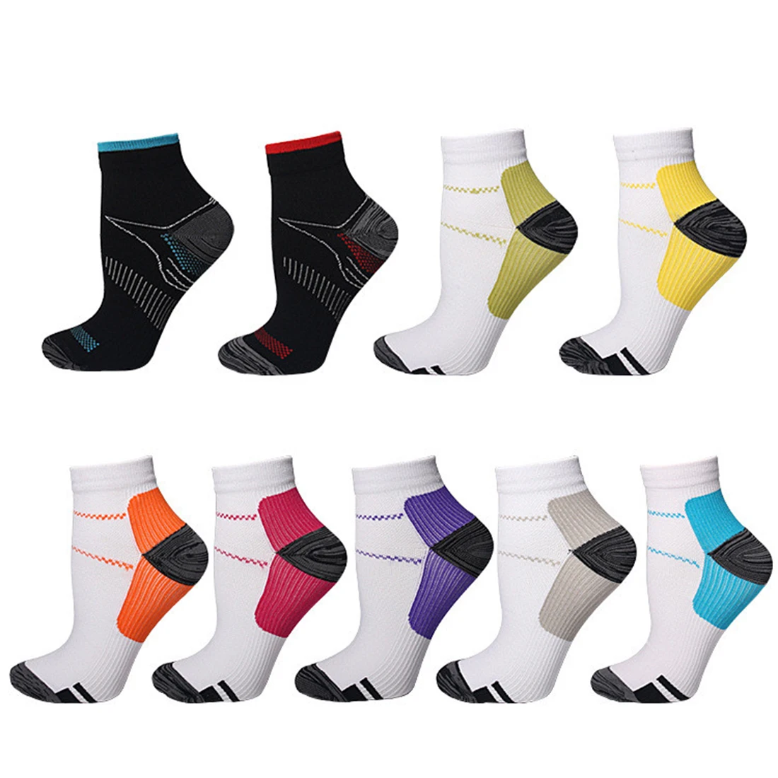 

Outdoor sports socks elastic men's and women's pressure socks compression socks plantar fascia manufacturers direct sales