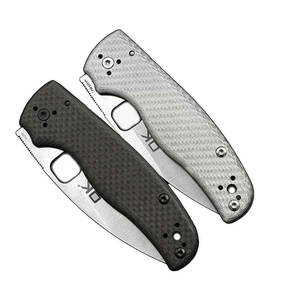 Limited edition OK-229CF Ceramic Bearing Carbon Fiber Handle M390/S35VN Blade Folding Knife Outdoor Camping Hunting Pocket Knife 6
