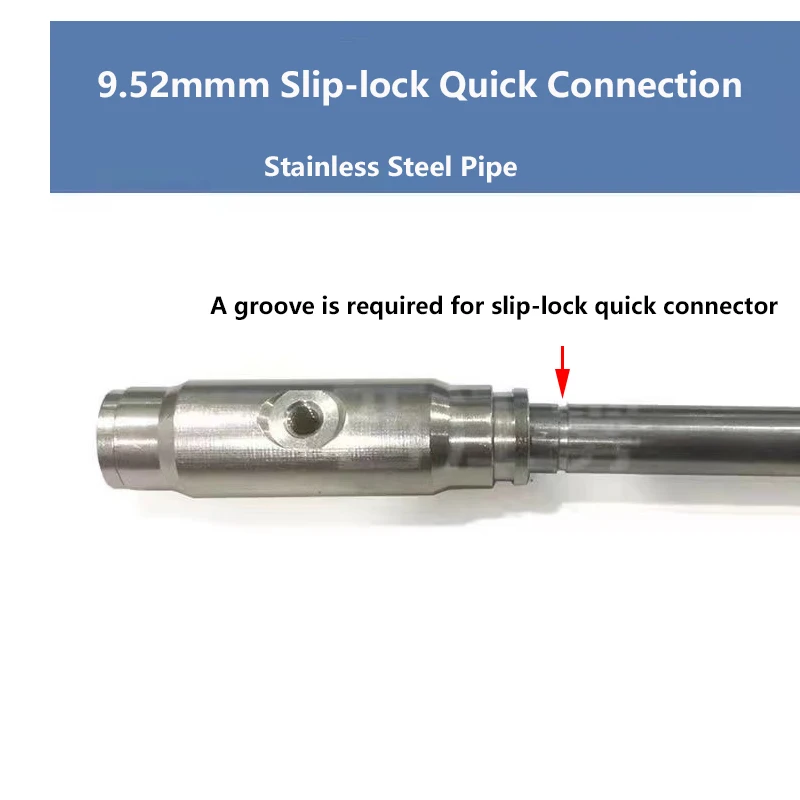9.52mm High Pressure Stainless Steel Pipe 3/8'' For Misting Cooling System Fittings 4