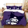 Cute Kuromi Bedding Sets Melody Comforter Bed Cover Duvet Cover Pillow Case 2-3 Pieces Sets Single/Double/Queen/King Size 5