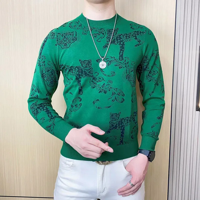 Autumn Winter KPOP Fashion Style Harajuku Slim Fit Knitwear Loose Casual All Match Undershirt Insert O Neck Long Sleeve Sweaters