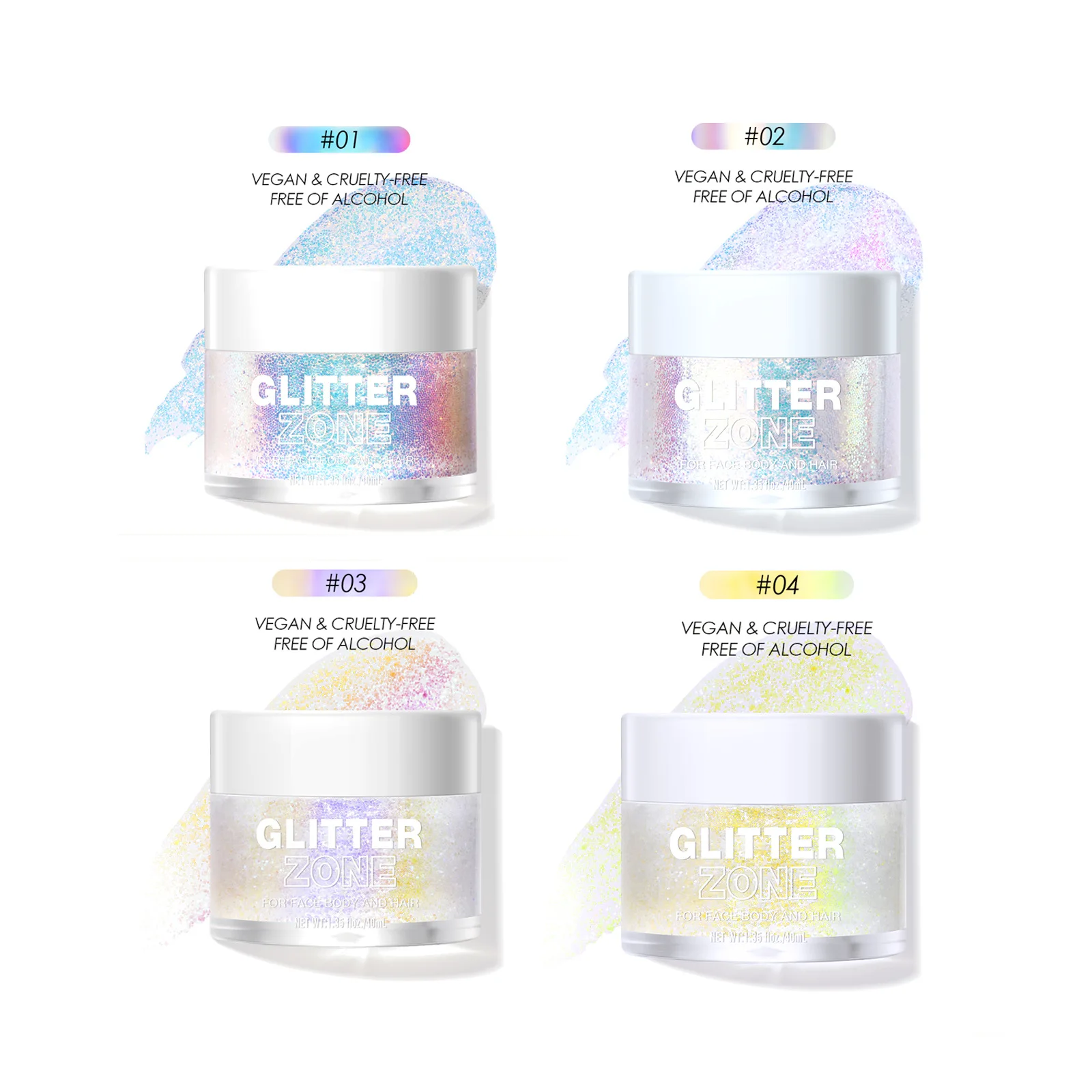 Face Body Eye Glitter Gel Eyeshadow Makeup Loose Chunky Glitter For Cosmetic Glitter sequins Eyeshadow 4