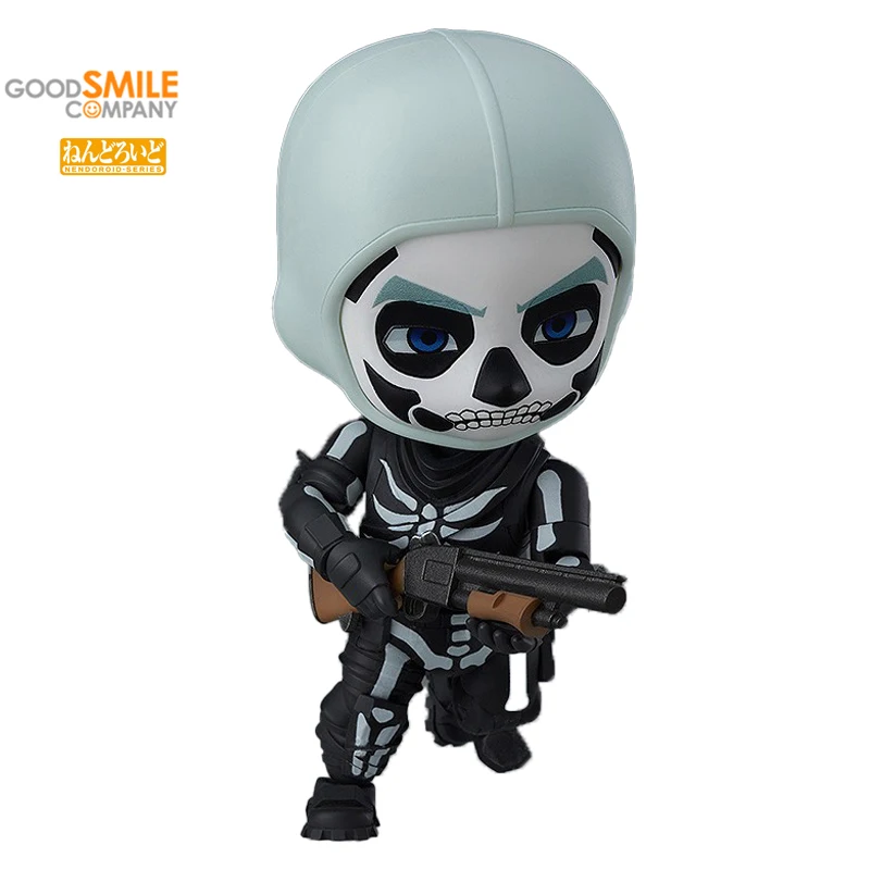 

GoodSmile Original Genuine NENDOROID GSC 1267 Skull Trooper FORTNITE Action Anime Figure Doll Model Display Collect Cute Cosplay