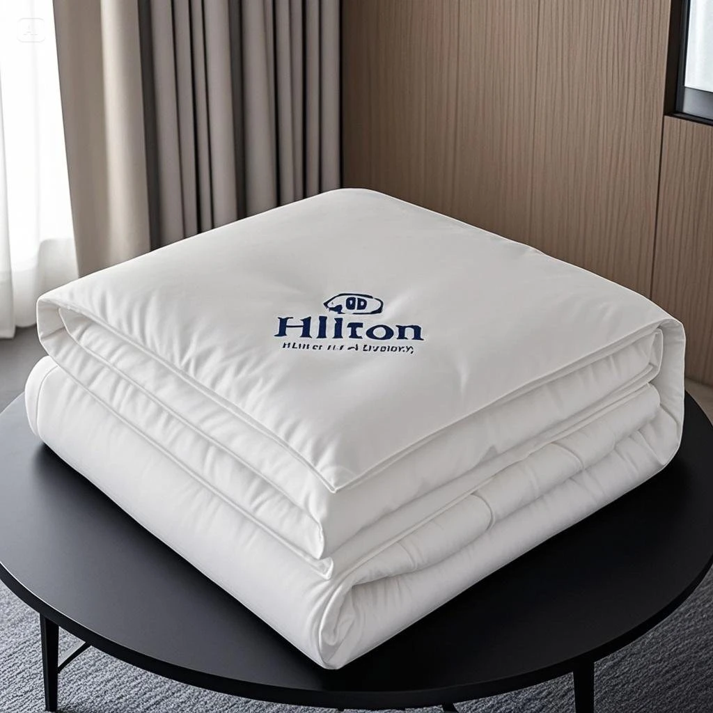 Edredom Hilton para Quatro Estações, ível com Ar Condicionado, Leve, Colcha de Verão, Solteiro, Casal, Dormitório